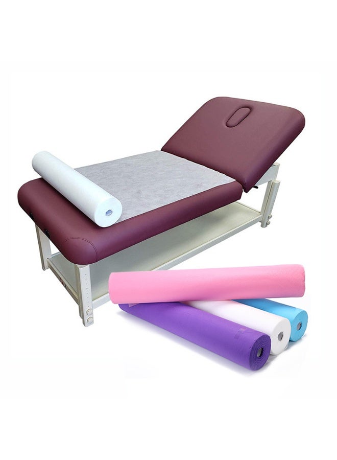 Nonwoven Disposable Bed Roll White Pack Of 50Pcs 80x180cm  Roll Massage Table Sheets PP Nonwoven Disposable Bed Sheet in Rolls Massage Bed Sheets - Image 1